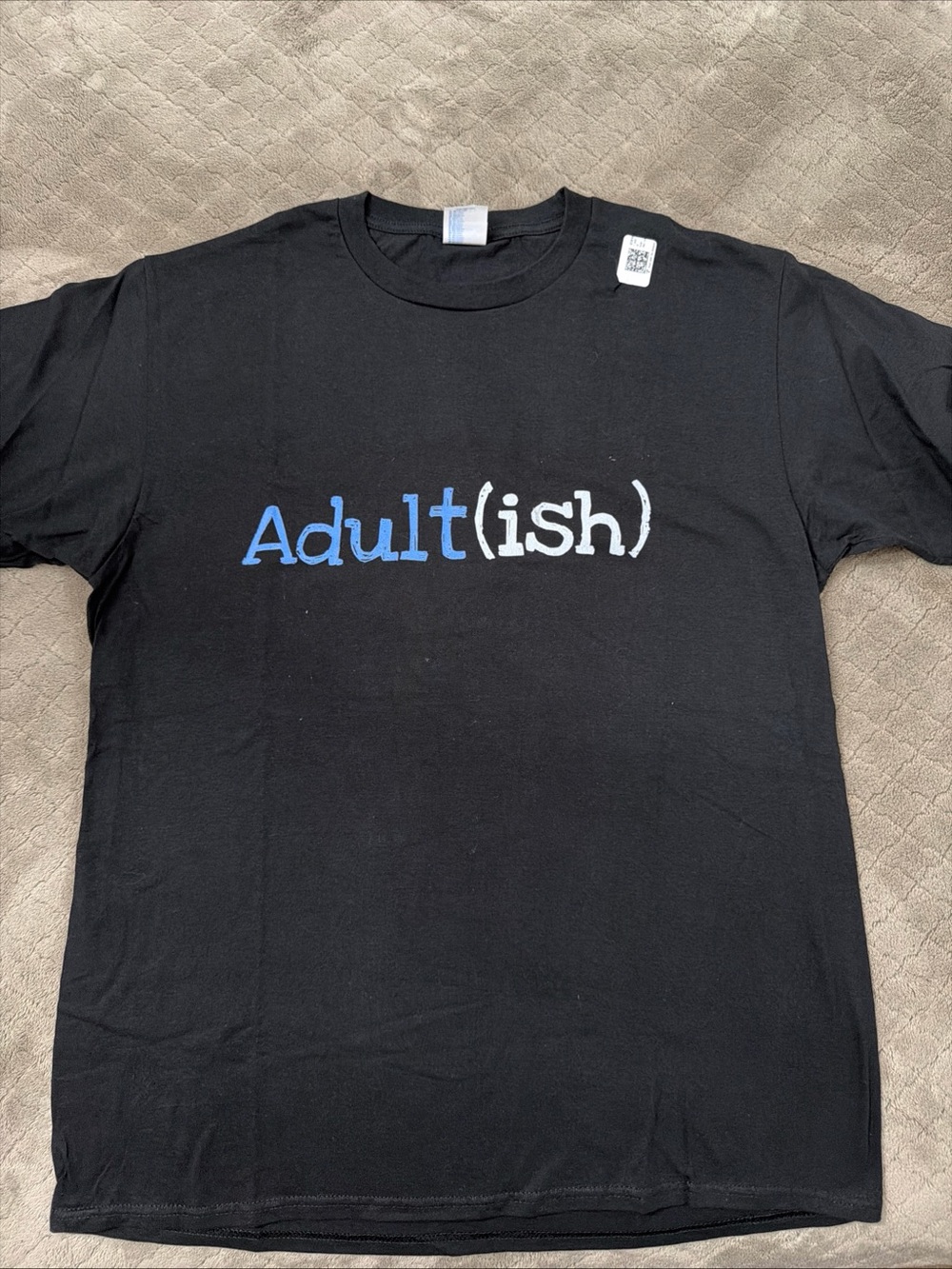 Adult(ish) Black Graphic T-Shirt 18 Year Old 18th Birthday Party Gift Idea gift